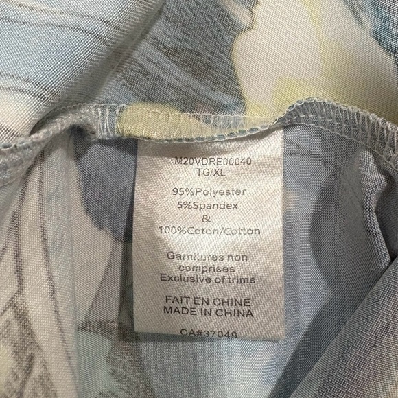 NWOT, Marie Claire Boutiques, Tunic Dress, XL, Yellow, Blue, White - Picture 8 of 9